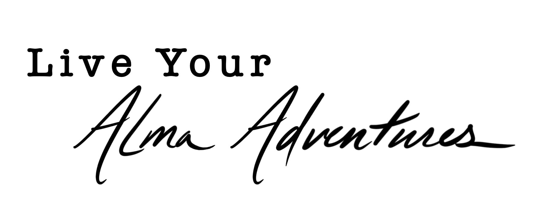 Live Your Alma Adventures Logo Collection