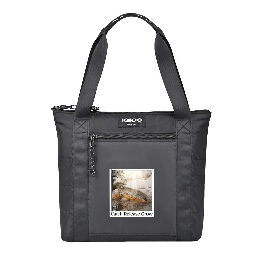 Pre-Order! Catch Release Grow | 10-can Igloo Packable Cooler River Tote