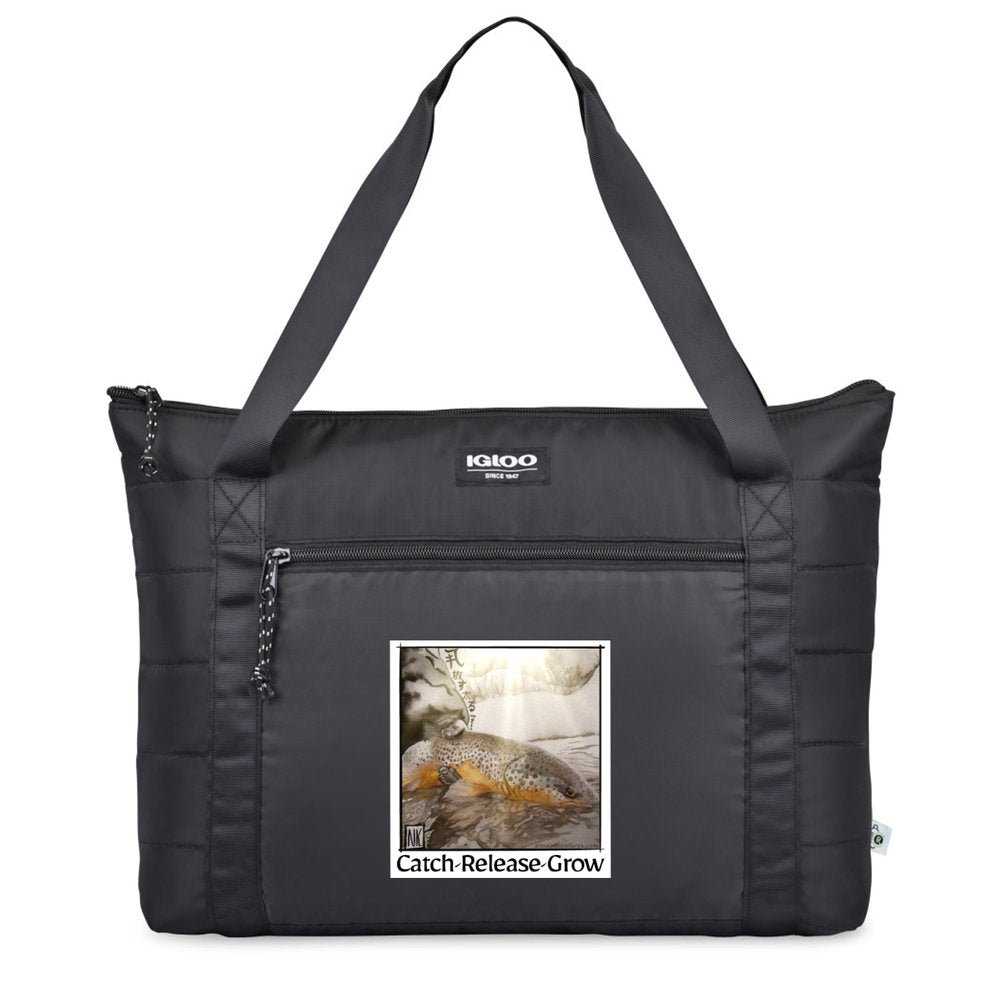 Pre-Order! Catch, Release, Grow | 20-Can Igloo Packable Cooler River Tote